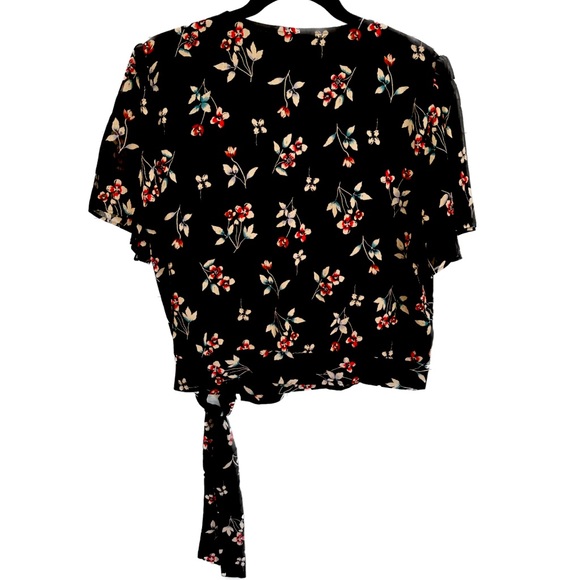 Madewell | NWT Botanical Print Wrap Top | Size L - Picture 3 of 5